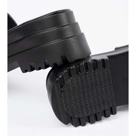 Seastar Černé pantofle na platformě černý 1