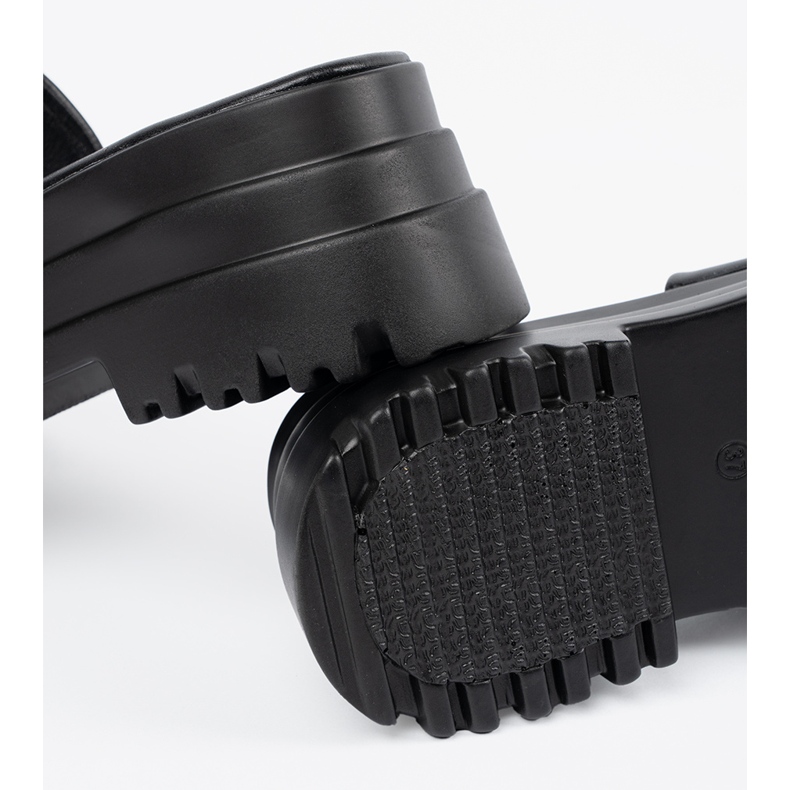 Seastar Černé pantofle na platformě černý 1