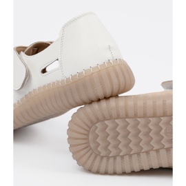 Seastar Dámské boty s otevřeným dílem s suchým zipem bílý 2