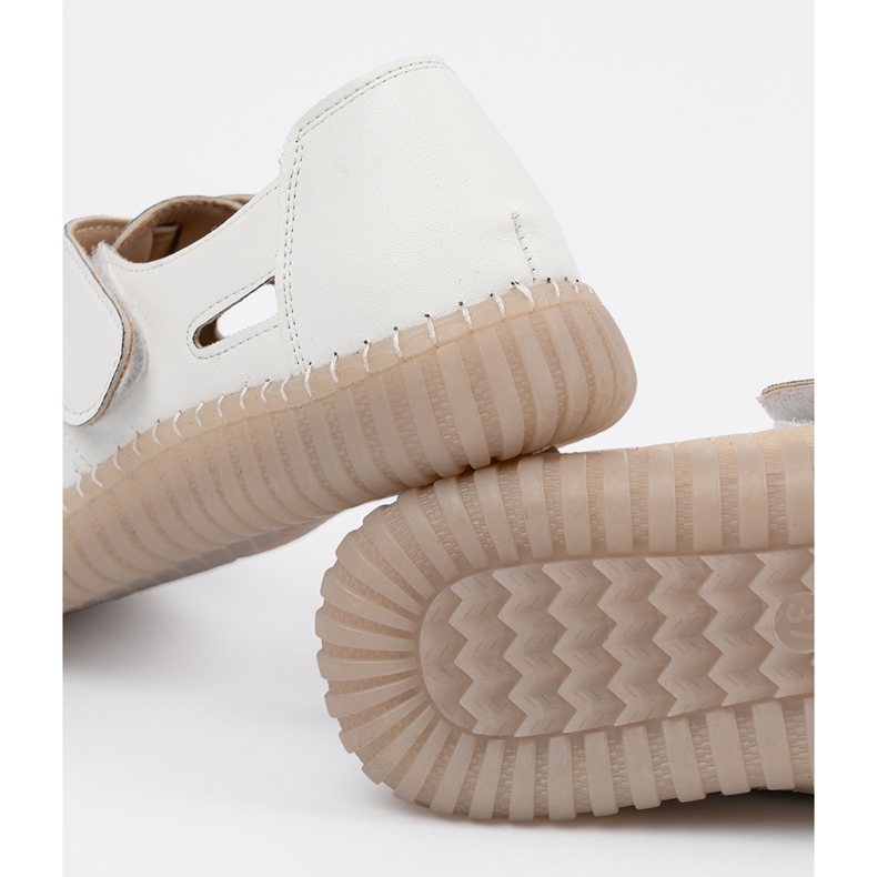 Seastar Dámské boty s otevřeným dílem s suchým zipem bílý 2