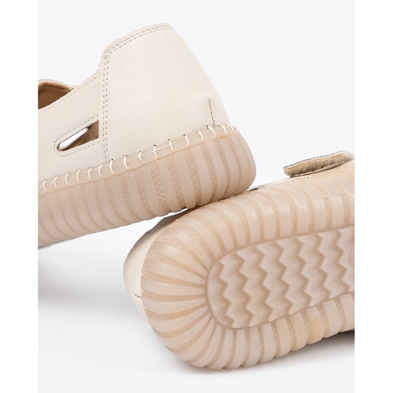 Seastar Dámské boty s otevřenou prací s béžovou béžový 2