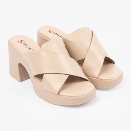 Seastar Beige Flip -flops na příspěvku béžový 2 Seastar Beige Flip -flops na příspěvku béžový 2