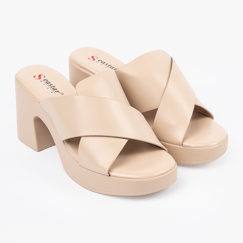 Seastar Beige Flip -flops na příspěvku béžový 2 Seastar Beige Flip -flops na příspěvku béžový 2