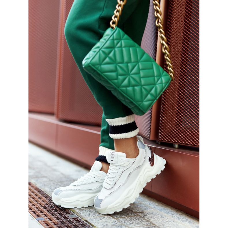 Cross Jeans Dámské sportovní boty křížové džíny II2R4017C WHITE bílý 1 Cross Jeans Dámské sportovní boty křížové džíny II2R4017C WHITE bílý 1