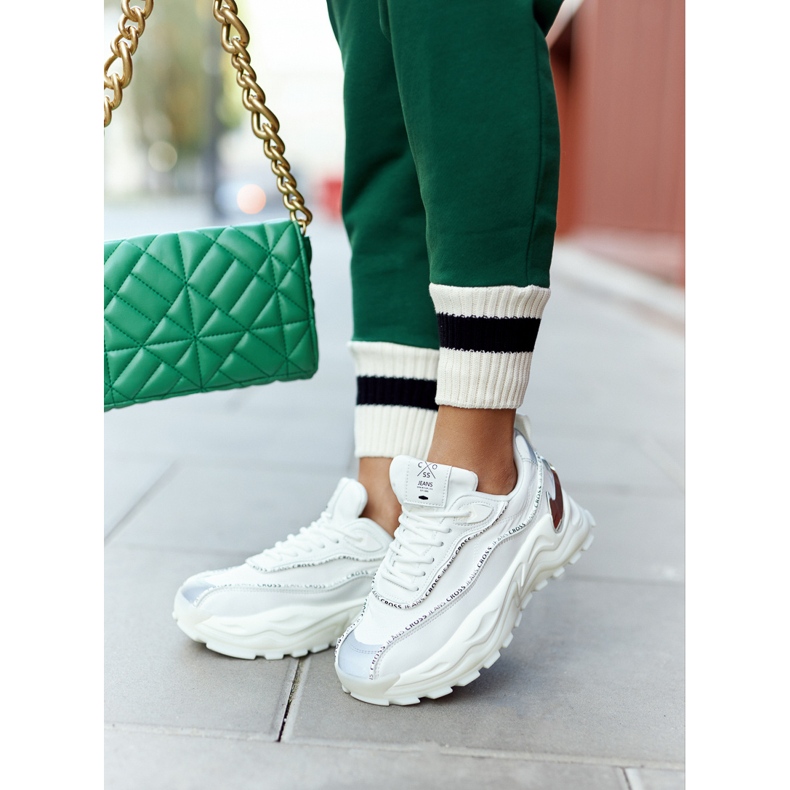 Cross Jeans Dámské sportovní boty křížové džíny II2R4017C WHITE bílý 2