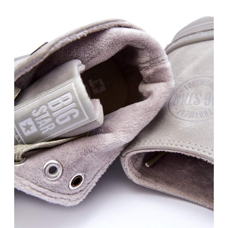 Big Star Dámské velké hvězdné tenisky Vysoce izolované šedé EE274114 šedá 1