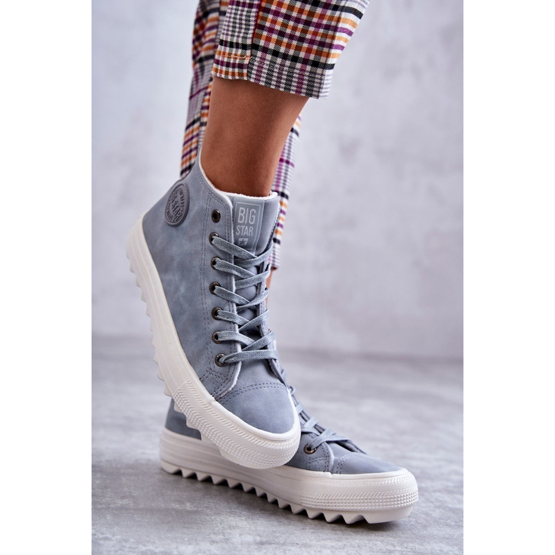 Big Star Izolovaná velká hvězda žen EE274115 Světle modré tenisky modrý 1