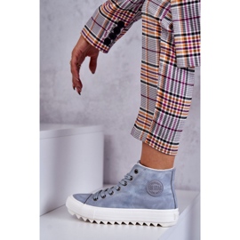 Big Star Izolovaná velká hvězda žen EE274115 Světle modré tenisky modrý 4