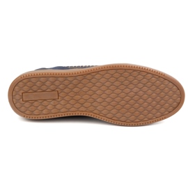 Antex Pánské kožené boty příležitostné model 313GT Navy Blue modrý 4