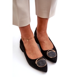 Dámská dámská čerpadla s nízkým podpatkem s eko-eco-S.Barski KV27-037 Black černý 3