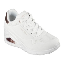 Skechers uno klín-hi kroky 177520-wht boty bílý 1