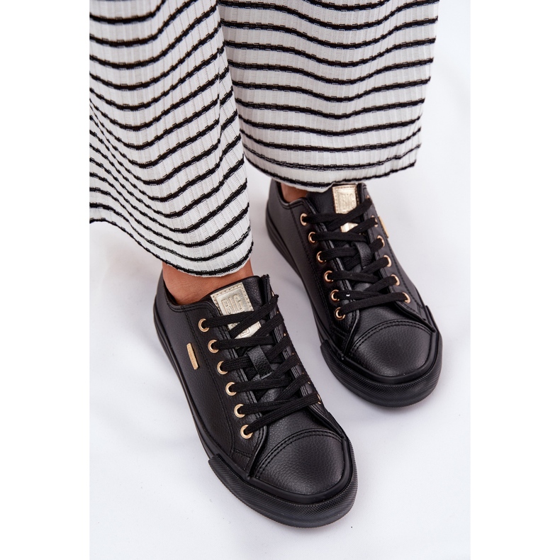 Dámské tenisky s ekologickou kůží Big Star RR274749 Black černý 1