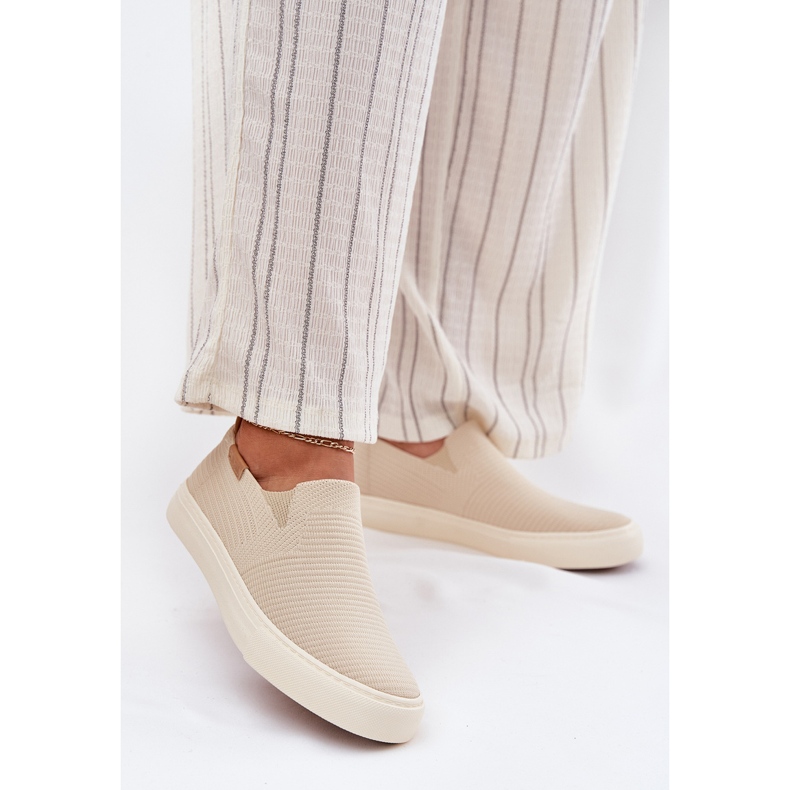 Dámská slip-on Big Star RR274721 BEIGE SNIEKERS béžový 2