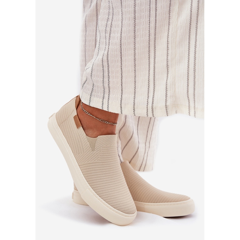 Dámská slip-on Big Star RR274721 BEIGE SNIEKERS béžový 1