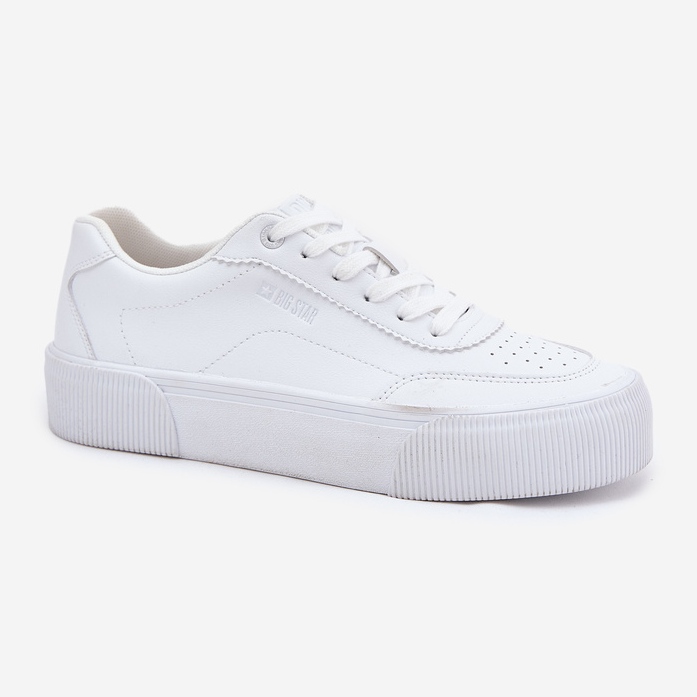 Sneakery s nízkou ekologickou kůží Big Star RR274303 WHITE bílý 2