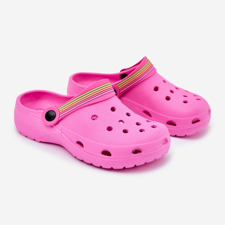 EVento Lehké pěnové růžové dětské žabky růžový 1