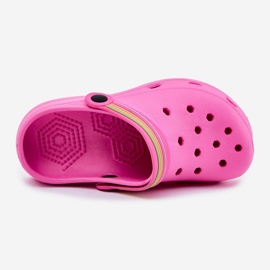 EVento Lehké pěnové růžové dětské žabky růžový 2