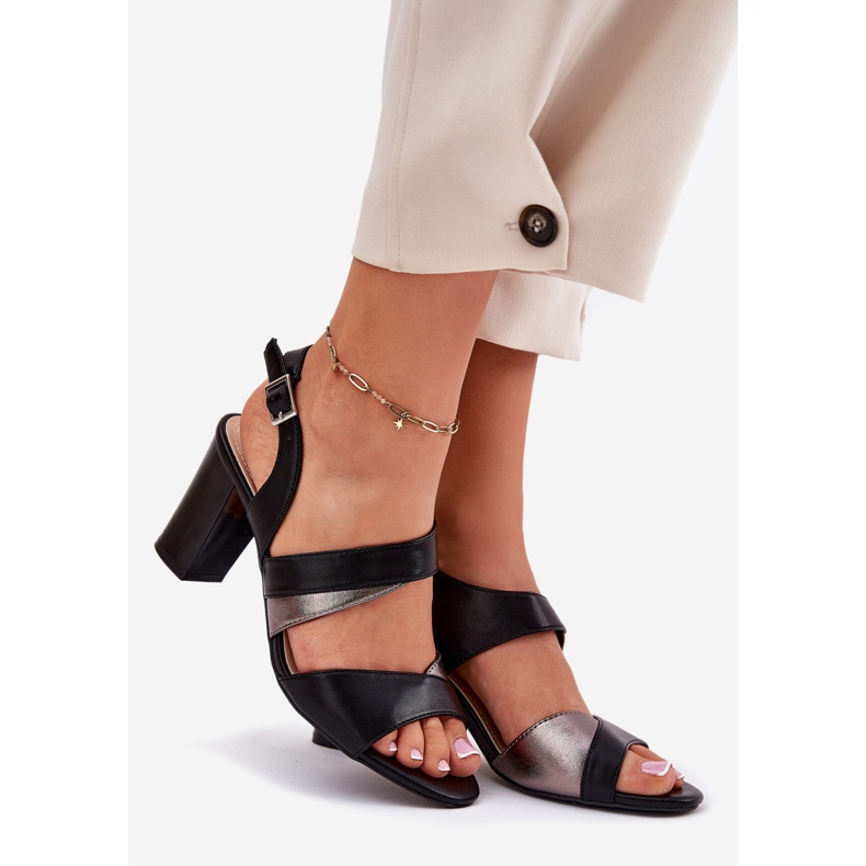 Dámské sandály na příspěvku Sergio Leone SK866 černá 1