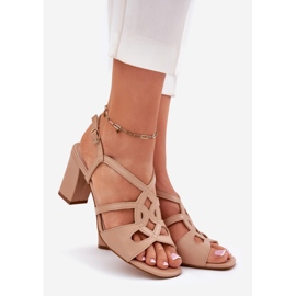 Dámské paty s Sergio Leone SK884 bege béžový 1