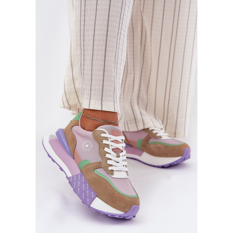 Big Star Dámské semišové tenisky na velké hvězdě RR274815 Hi-Polish Pink System Platform růžový 2 Big Star Dámské semišové tenisky na velké hvězdě RR274815 Hi-Polish Pink System Platform růžový 2