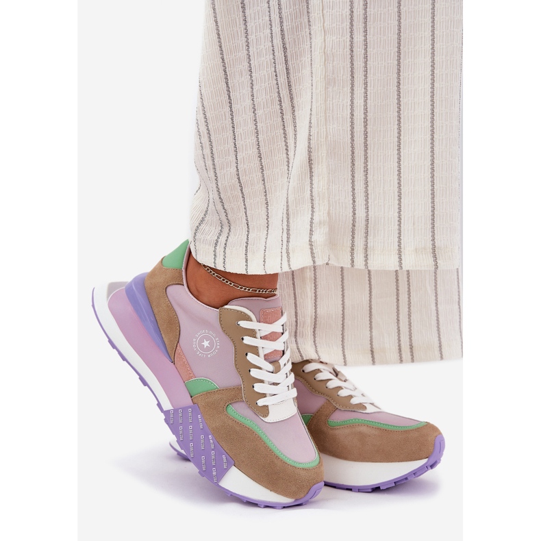 Big Star Dámské semišové tenisky na velké hvězdě RR274815 Hi-Polish Pink System Platform růžový 1 Big Star Dámské semišové tenisky na velké hvězdě RR274815 Hi-Polish Pink System Platform růžový 1