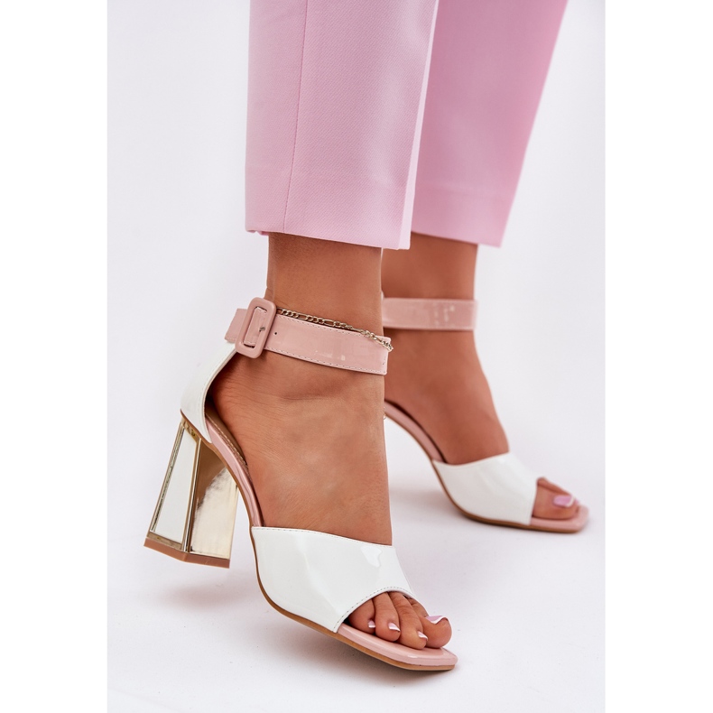 Malované dámské sandály na Vinceza 20266 White Post bílý 2 Malované dámské sandály na Vinceza 20266 White Post bílý 2