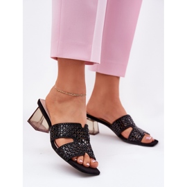 Dámské žabky na Black Post Vinceza 62230 černá 2 Dámské žabky na Black Post Vinceza 62230 černá 2