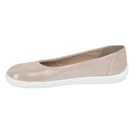 Olivier Naboso ženské minimalistické kožené boty -v 1771POL Pink Satin růžový 3