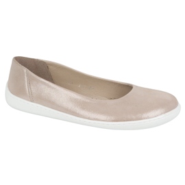 Olivier Naboso ženské minimalistické kožené boty -v 1771POL Pink Satin růžový 5