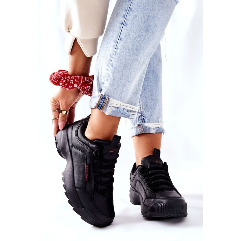 Cross Jeans Dámské sportovní boty křížové džíny černé EE2R4134C černý 4