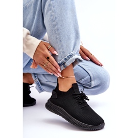 Dámská skluzavka -Černá sportovní bota 3