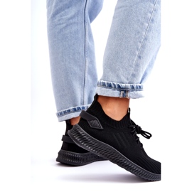Dámská skluzavka -Černá sportovní bota černý 2