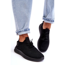 Dámská skluzavka -Černá sportovní bota 1