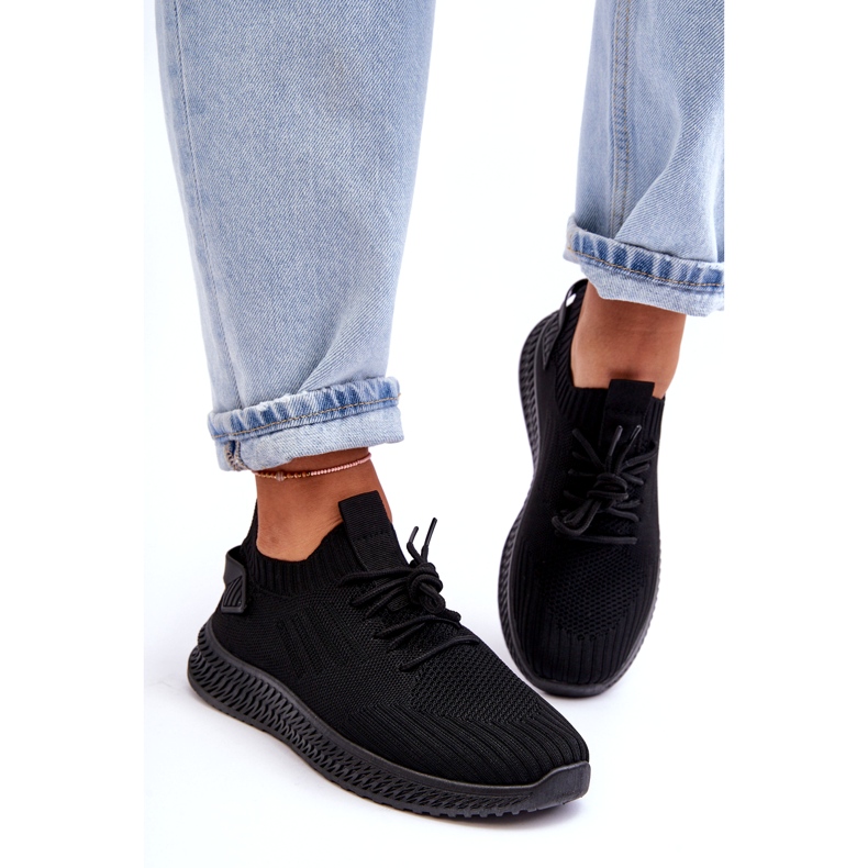 Dámská skluzavka -Černá sportovní bota 1