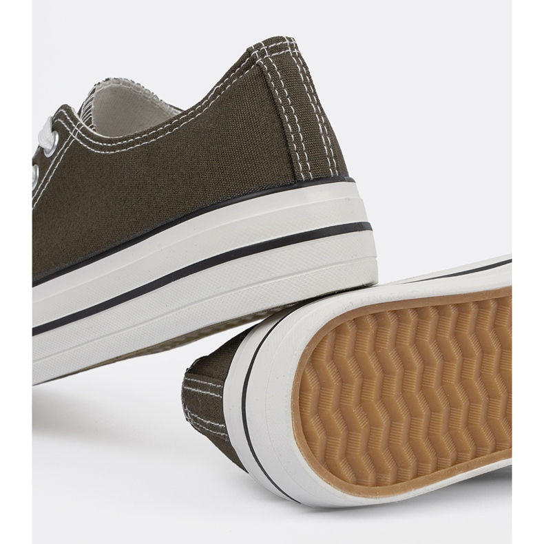 Dámské tmavě zelené tenisky zelený 1