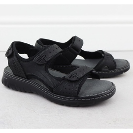 Kožené sandály Black McKeylor 95320 černá 1