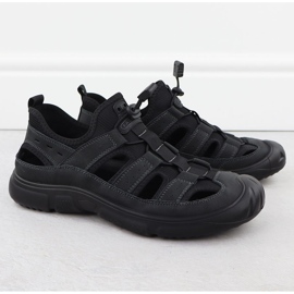 Openwork Black T.Sokolski L25-382 Pánské kožené boty černá 1