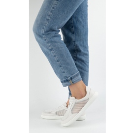 WASAK Dámská dámská bota minimalistická kožená kožená bota 0772SW bílá bílý 1