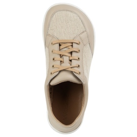 WASAK Dámské boty naboso Minimalistická kůže Len 0772W ECRU béžový 2