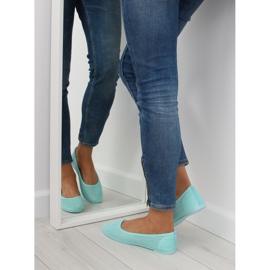 Mátové síťované baleríny JX56 L.GREEN zelená 2