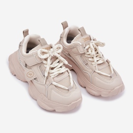 Inna Dětské tenisky na platformě Beige béžový 2