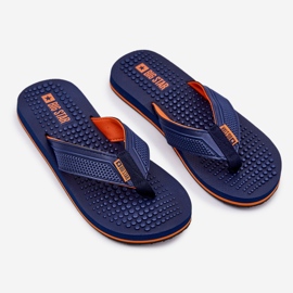 Pánské flip -flops Big Star RR174437 Navy Blue modrý 1 Pánské flip -flops Big Star RR174437 Navy Blue modrý 1