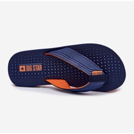 Pánské flip -flops Big Star RR174437 Navy Blue modrý 3