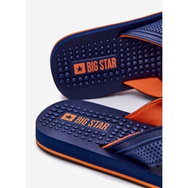 Pánské flip -flops Big Star RR174437 Navy Blue modrý 4