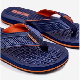 Pánské flip -flops Big Star RR174437 Navy Blue modrý 2