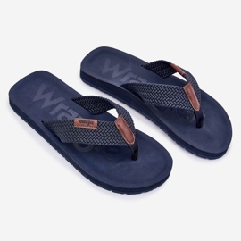 Pánské flip -flops Wrangler Zane Flipflop Men Low 20251044.24H Navy Blue modrý 1