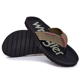 Pánské flip -flops Wrangler Zane Flipflop Men Low 20251044.20251044.57b Green zelená 7