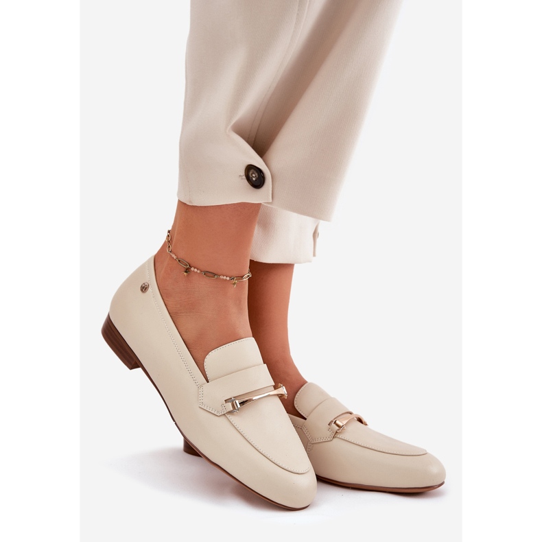 Dámská kožená bota Maciejka K6809-04 Béžová béžový 1