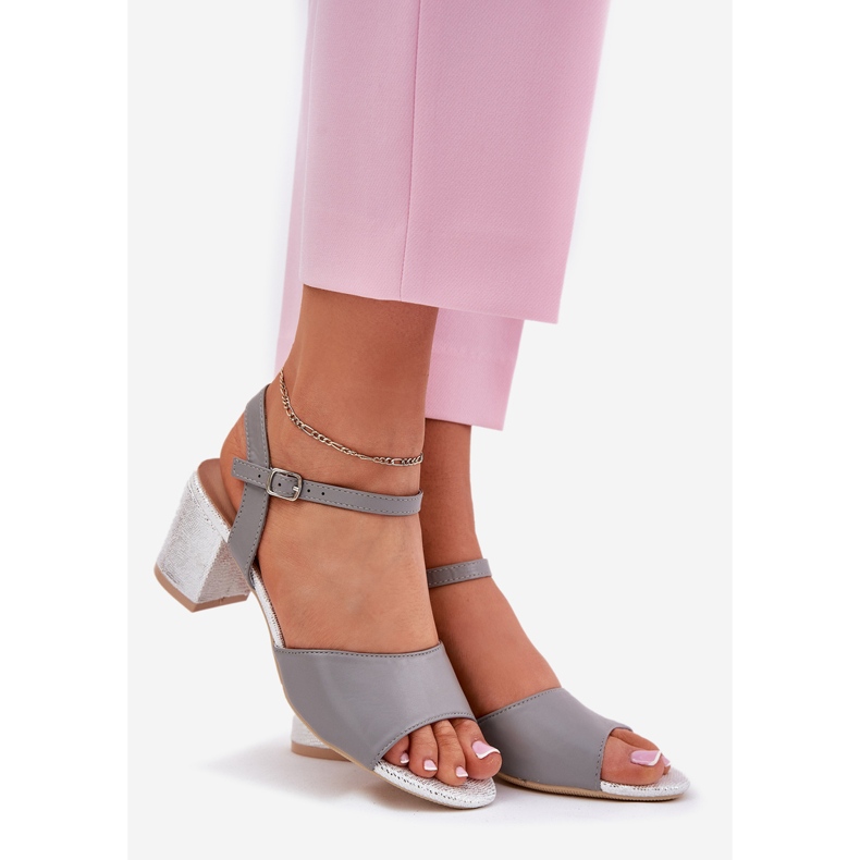 Dámské sandály na příspěvku Vinceza 20275 šedá 1