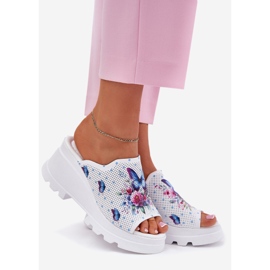 Dámské kožené žabky Artiker 56C0428 WHITE bílý 1 Dámské kožené žabky Artiker 56C0428 WHITE bílý 1